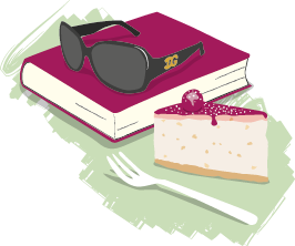 Books and cake