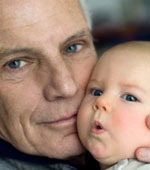 Granddad and child