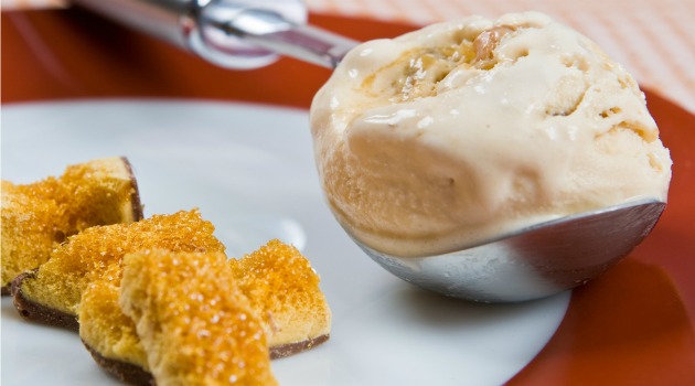 Honeycomb ice cream