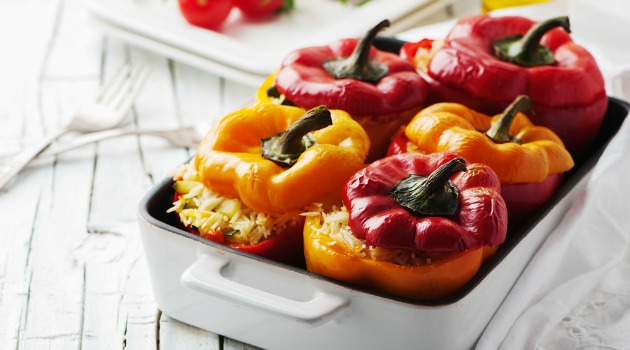 Vegan stuffed peppers