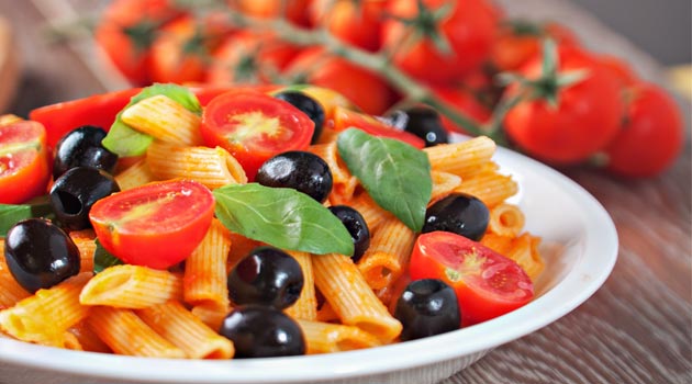 pasta salad with balsamic vinaigrette